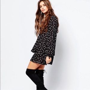 Free People Daisy Print Swing Dress